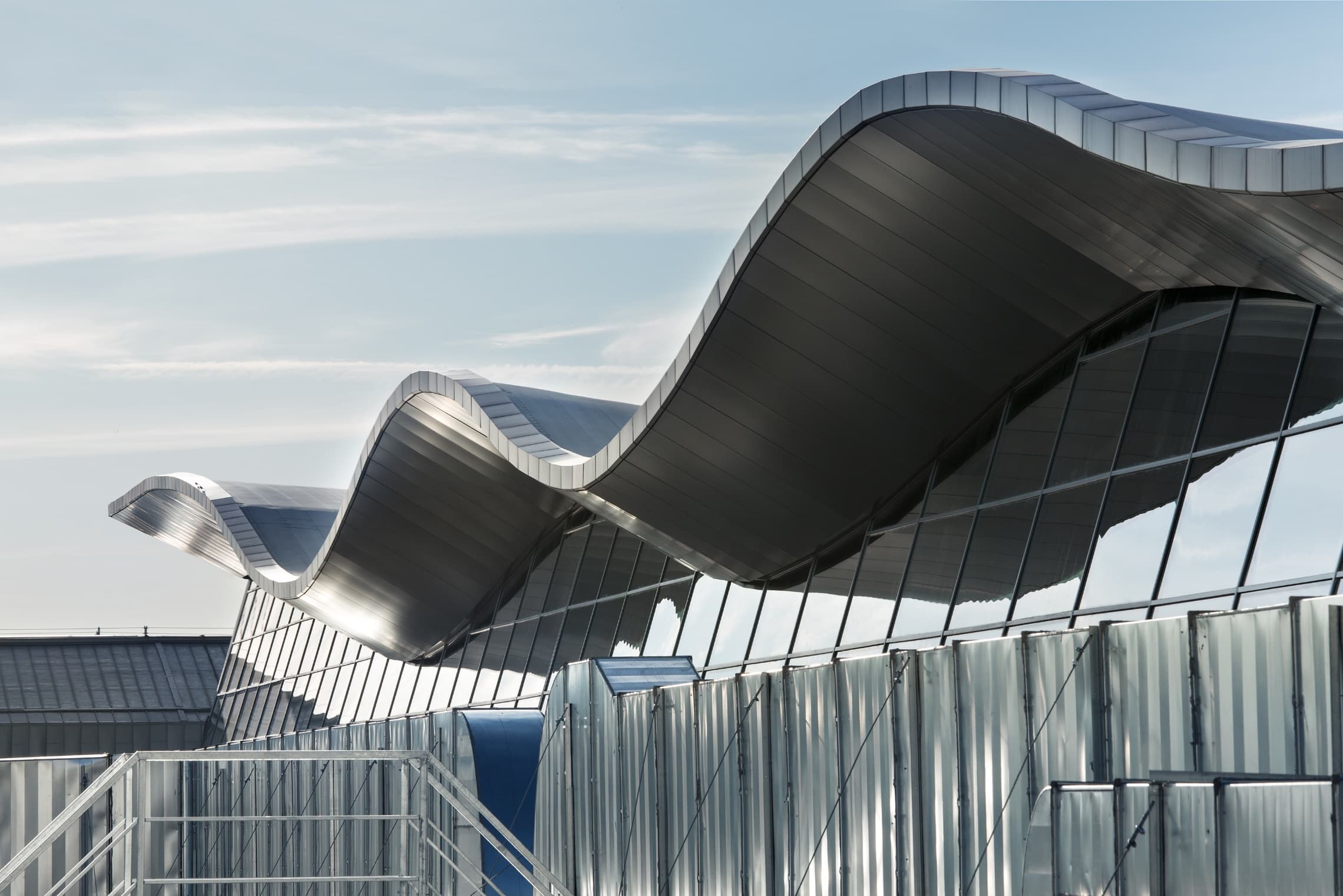 Cubierta metálica ondulada